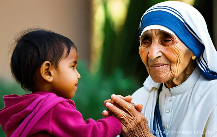 테레사 수녀 Mother Teresa    인도주의 활동 노벨 평화상 자선 단체 - Missionaries of Charity: A Global Embrace**
A vibrant, optimistic image depicting a diverse group of...